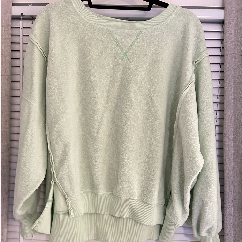 American Eagle Green Sweatshirt, Size: XS